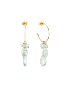 Orecchini Pendenti Egizi In Avventurina Verde, Corniola E Lapis Lazuli Con Placca Oro 18kt - Foto 6